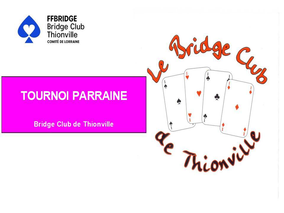 Tournoi parrainé du vendredi soir à 20h30