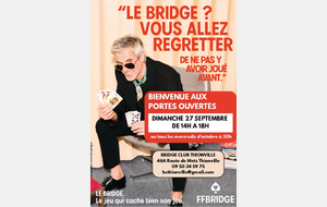 Portes ouvertes au Bridge Club de Thionville  dimanche 27 septembre 2026