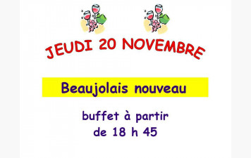 Buffet du beaujolais nouveau - jeudi 20/11/2025