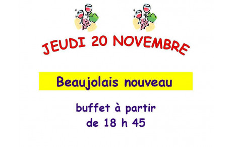 Buffet du beaujolais nouveau - jeudi 20/11/2025